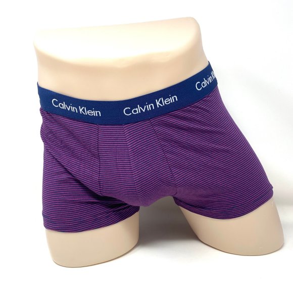 Sale🌿 Calvin Klein Men 3 Pack Cotton Stretch Low Rise Trunk Dark Blue NU2664901 - Picture 5 of 9
